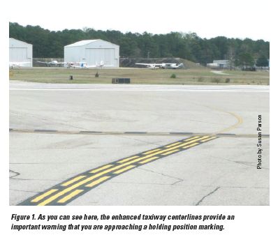 enhanced taxiway centerlines