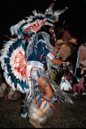 Native American dancer at a Pow-wow