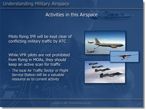 Military airspace activities